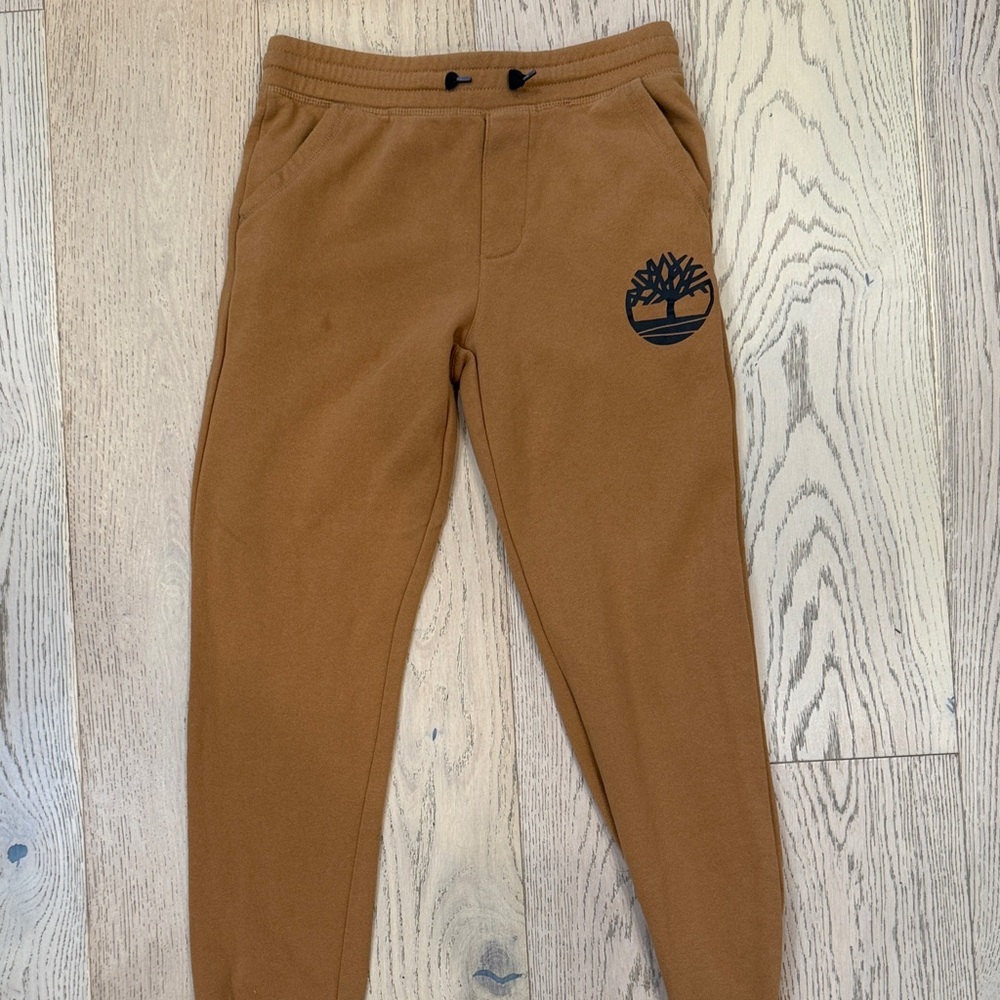 Timberland Kids' Tan Joggers with Logo